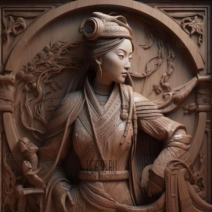 Mulan 1 stl model for CNC